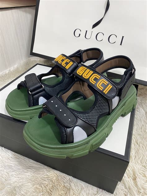 sandal gucci pria original|Gucci Men's Sandals .